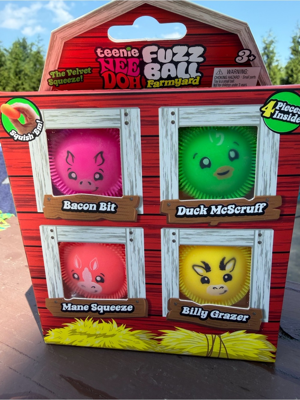 NeeDoh Teenie Fuzz Ball Farmyard